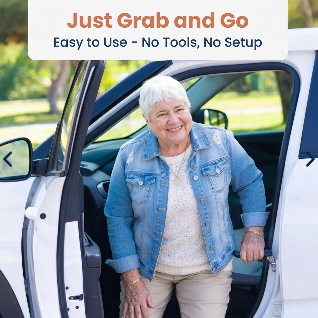 Upright Car Assist Handle — 3-in-1 Mobility Aid